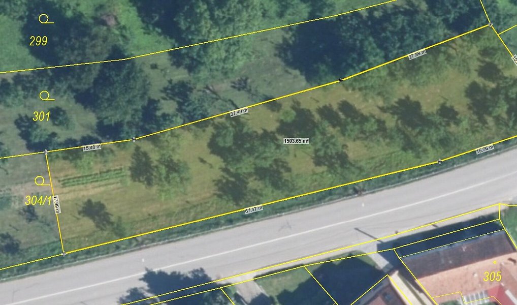 Prodej stavebního pozemku 1 500 m², Podolí – fotka 1 z 4