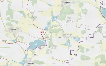 Dražba lesa 2 662 m², Hradiště