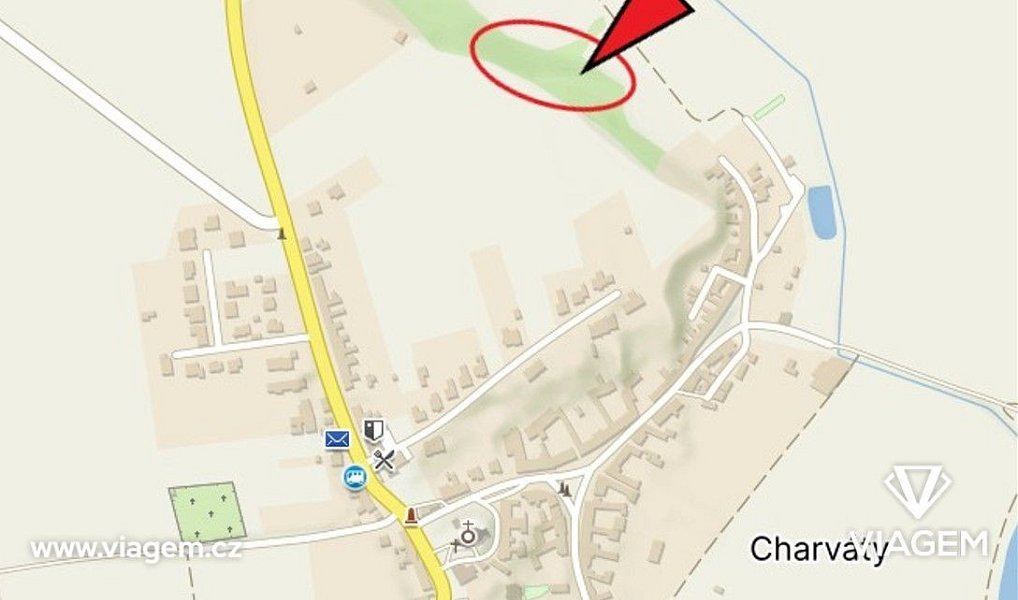 Prodej lesa 570 m², Charváty – náhled fotky 3