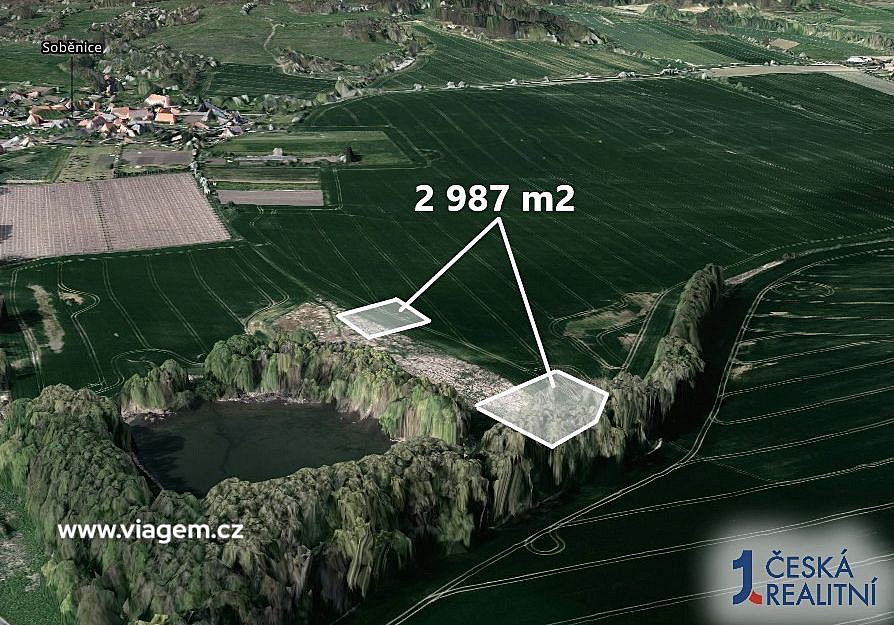 Pole 2 987 m², Podíl 25 % o výměře 747 m² – pohled 2