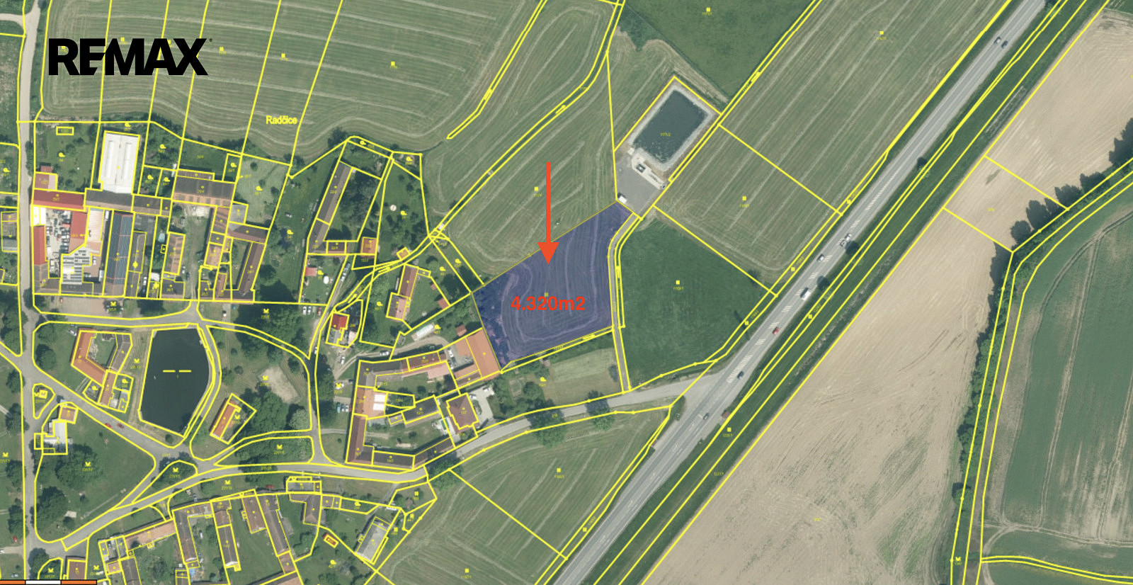 Prodej stavebního pozemku 4 320 m² – fotografie 3