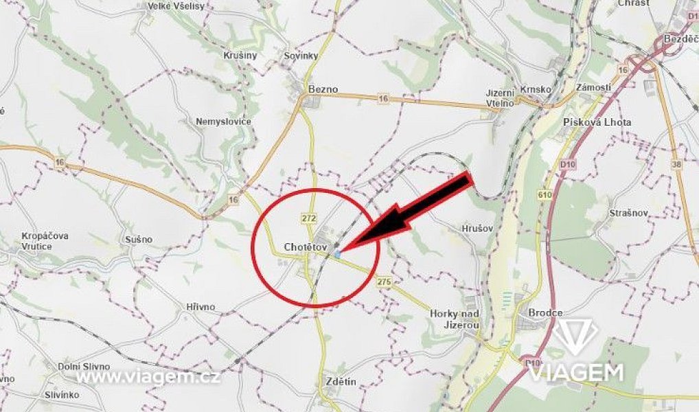 Prodej pole 2 646 m², Chotětov – náhled fotky 3