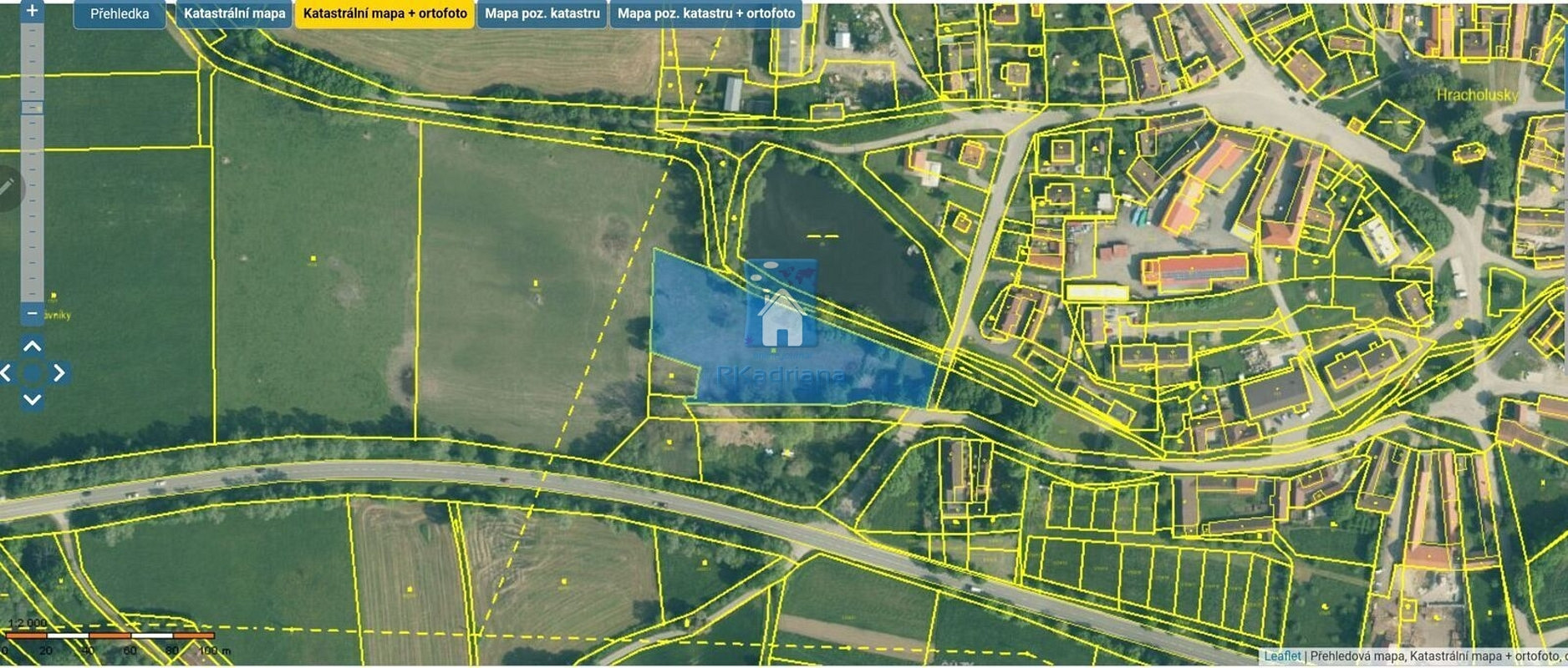 Prodej louky 6 509 m², Hracholusky