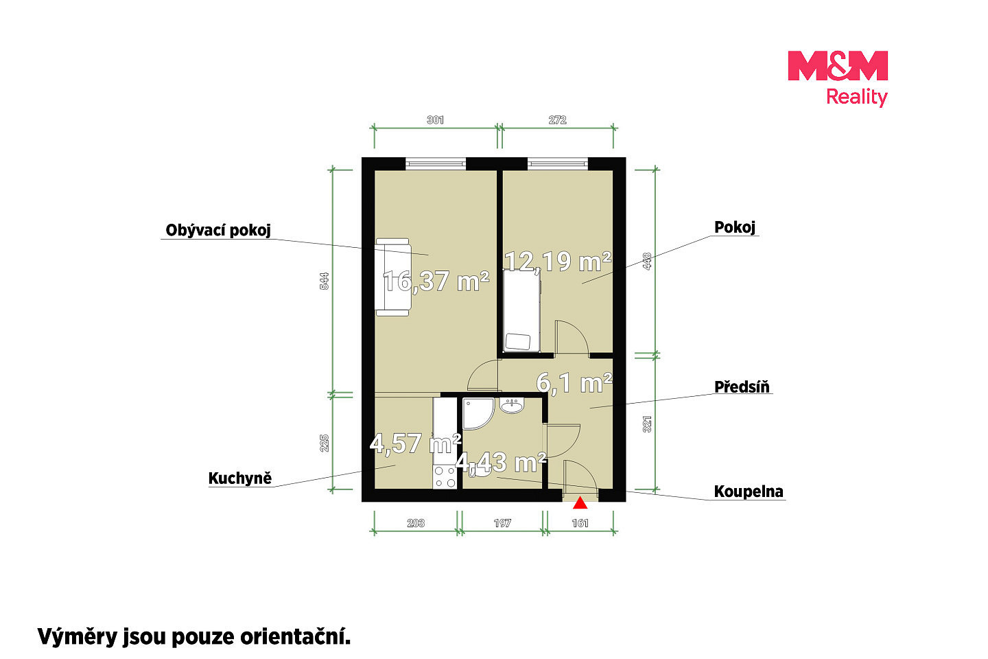 Prodej bytu 2+kk 43 m² — photo 5