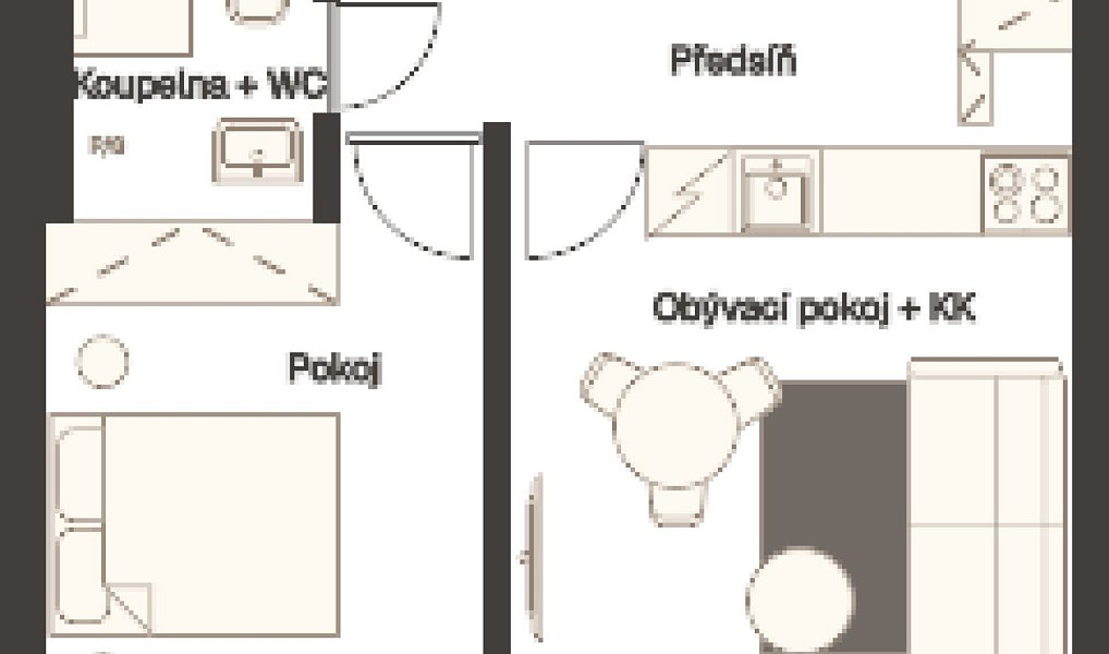 Pronájem bytu 2+kk 42 m², Praha – náhled fotky 11