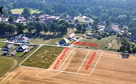 Prodej stavebního pozemku 1 791 m², Malovice, okres Prachatice