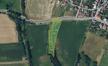 Prodej pole 6 953 m², Kunštát - Újezd, okres Blansko