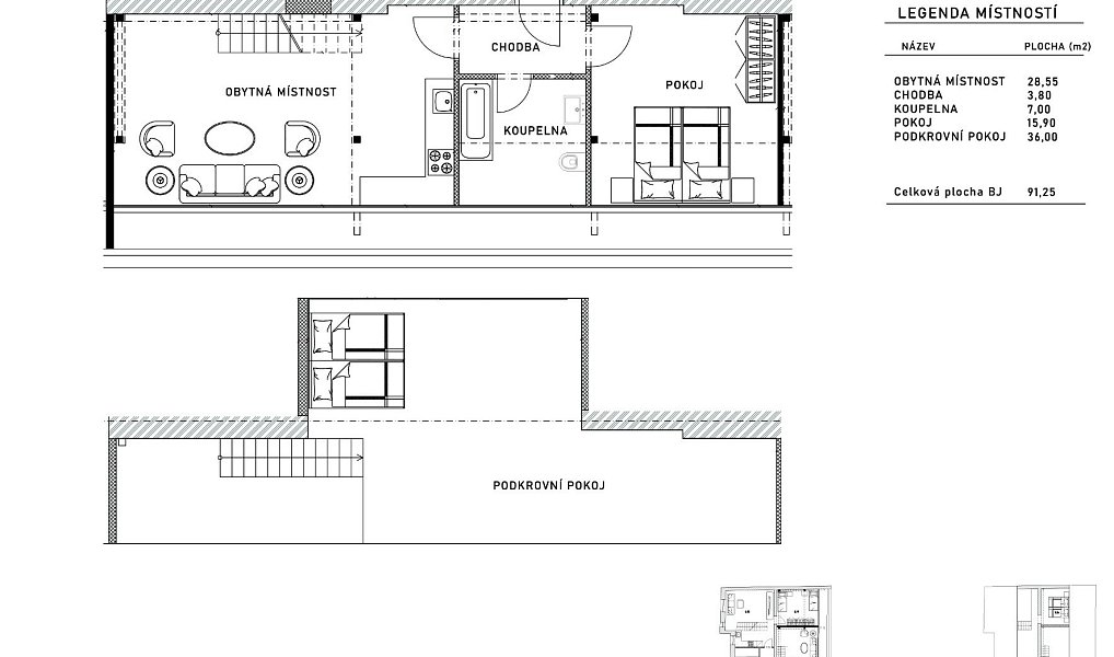 Pronájem bytu 2+kk 91 m², Děčín – náhled fotky 9