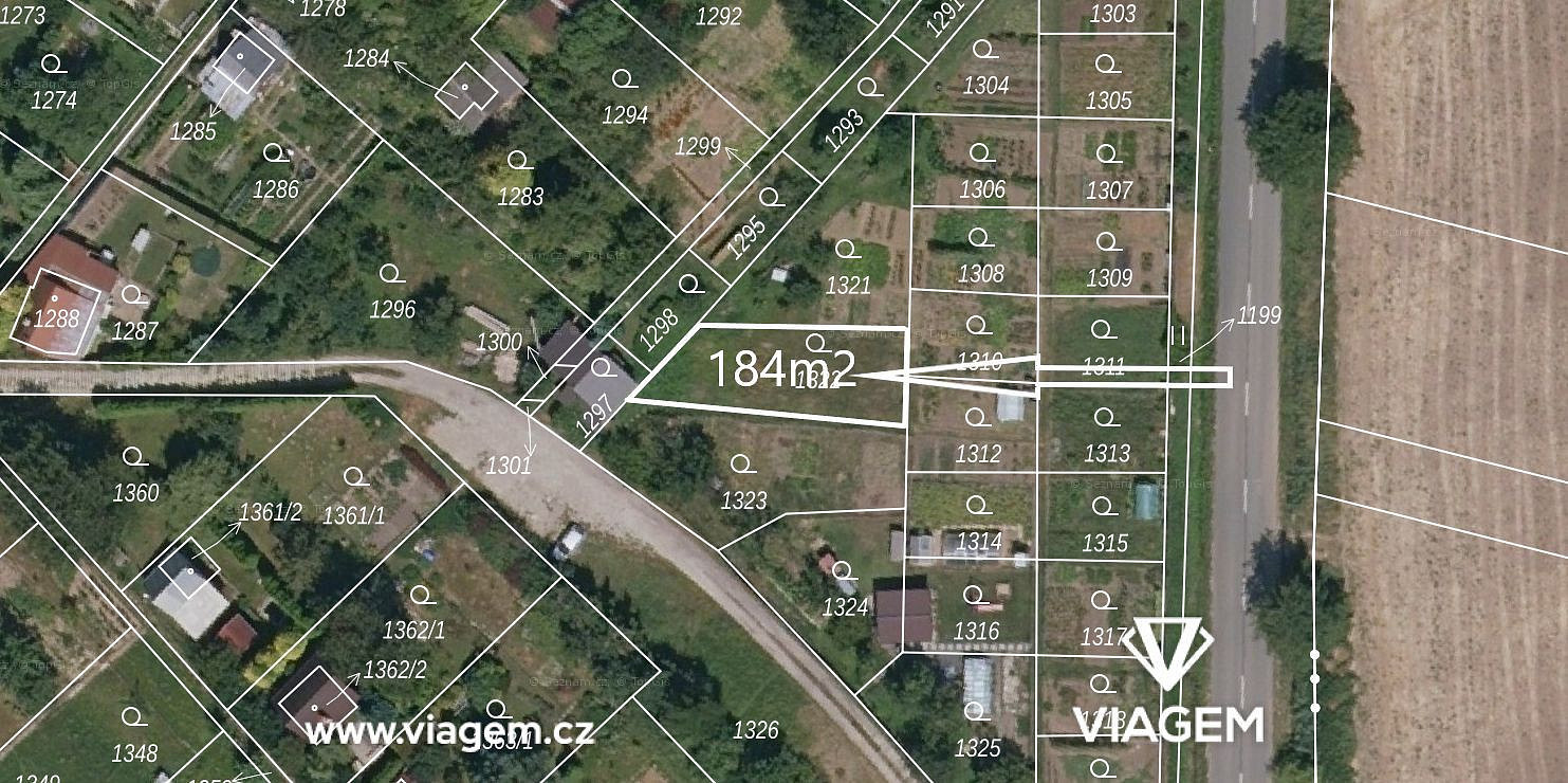Prodej zahrady 184 m²