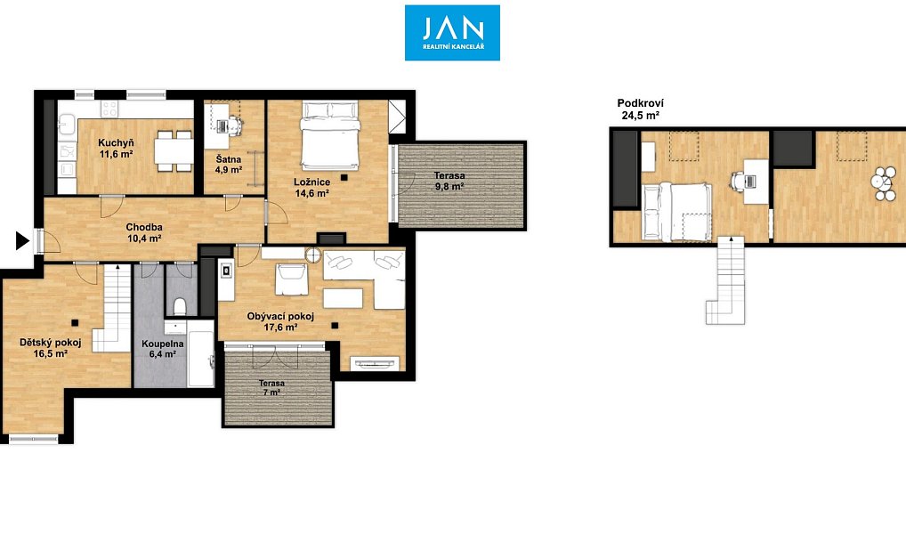 Prodej bytu 3+1 104 m², Praha – náhled fotky 14