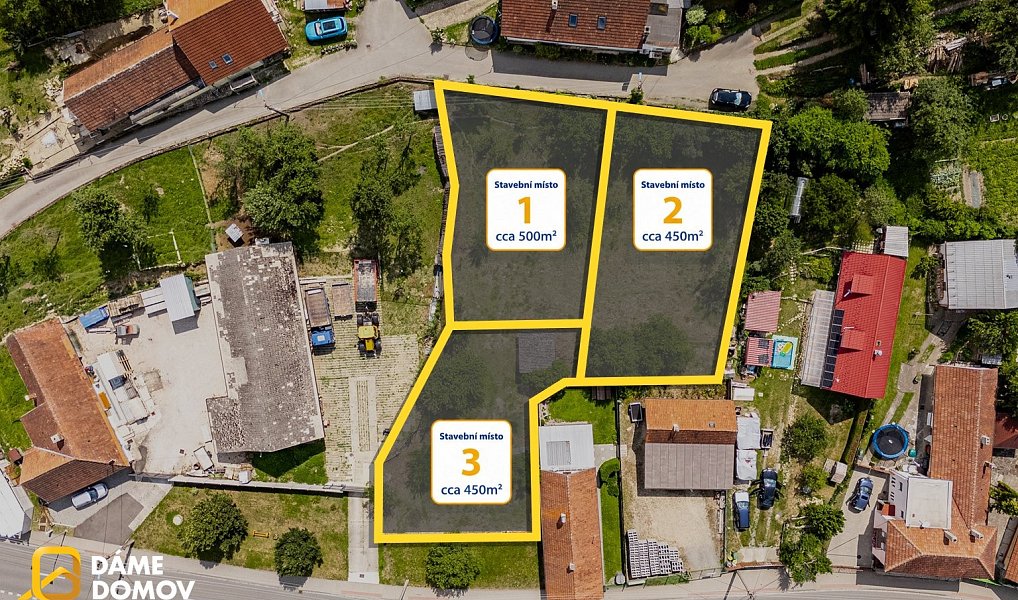 Prodej stavebního pozemku 1 376 m², Jestřabí – náhled fotky 2