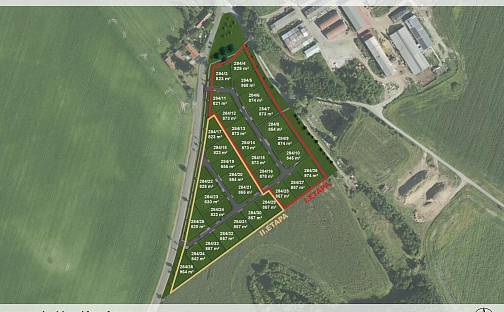 Prodej stavebního pozemku 873 m², Žehuň, okres Kolín