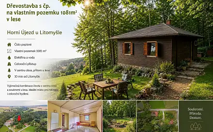 Prodej domu 45 m² s pozemkem 1 081 m², Horní Újezd, okres Svitavy