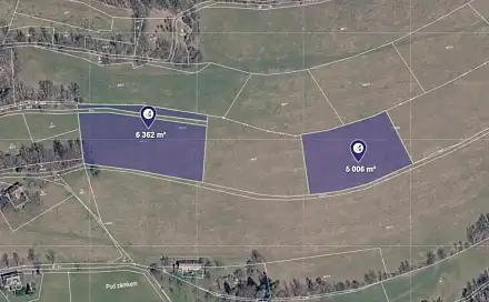 Prodej pole 2 088 m², Chuchelna, okres Semily