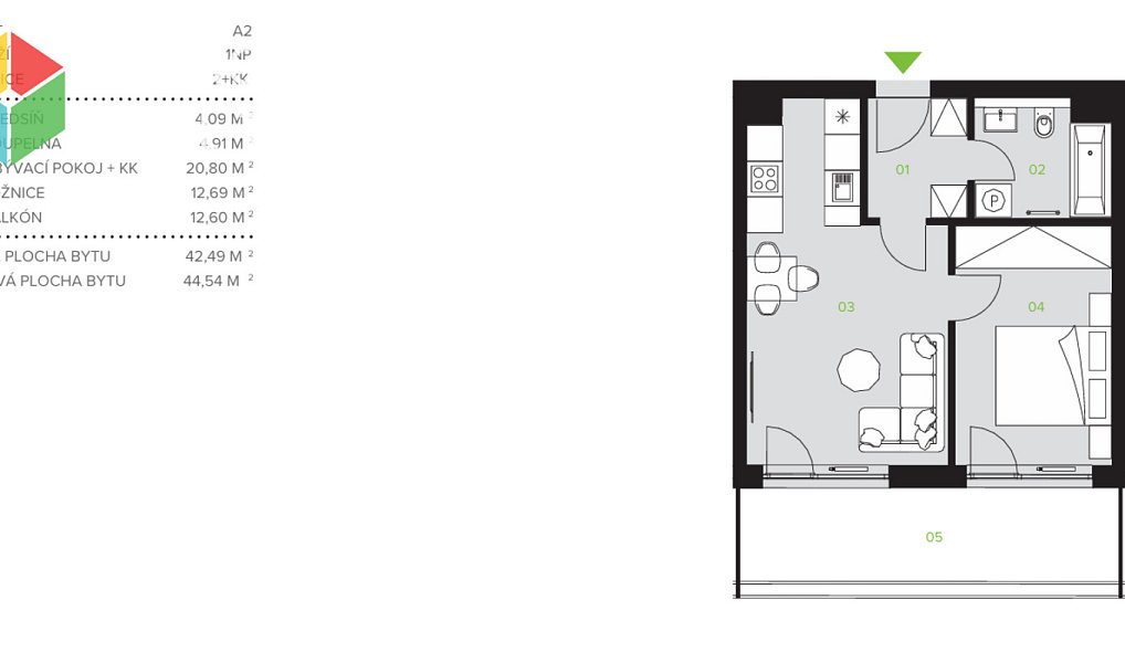 Pronájem bytu 2+kk 43 m², Beroun – náhled fotky 10