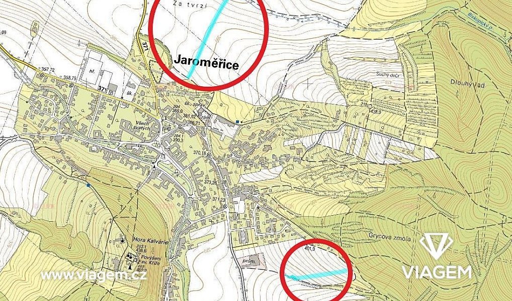 Prodej pole 363 m², Jaroměřice – náhled fotky 4