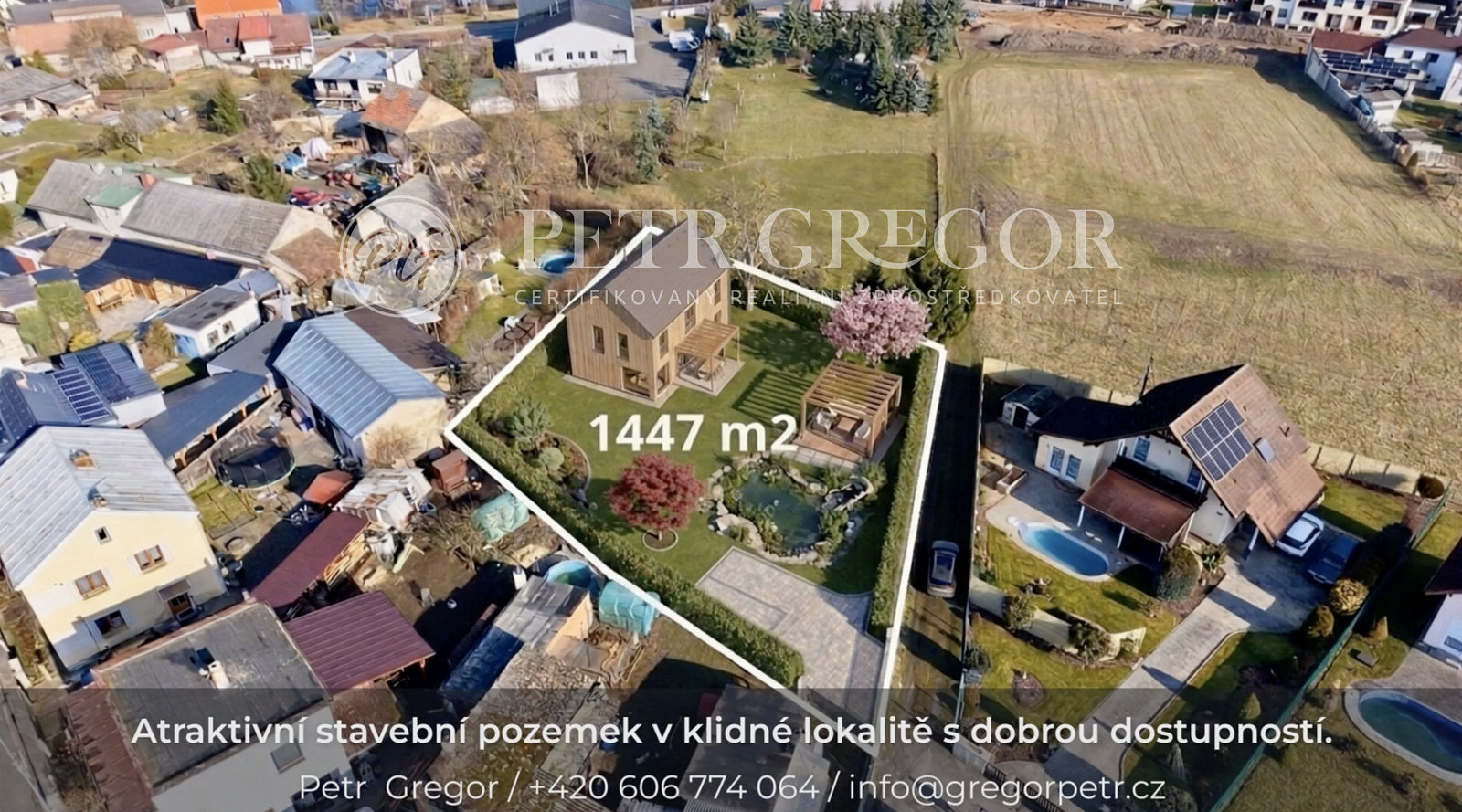 Prodej stavebního pozemku 1 447 m²