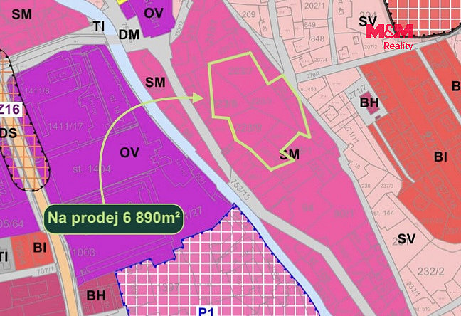 Prodej stavebního pozemku 6 890 m² – fotografie 2