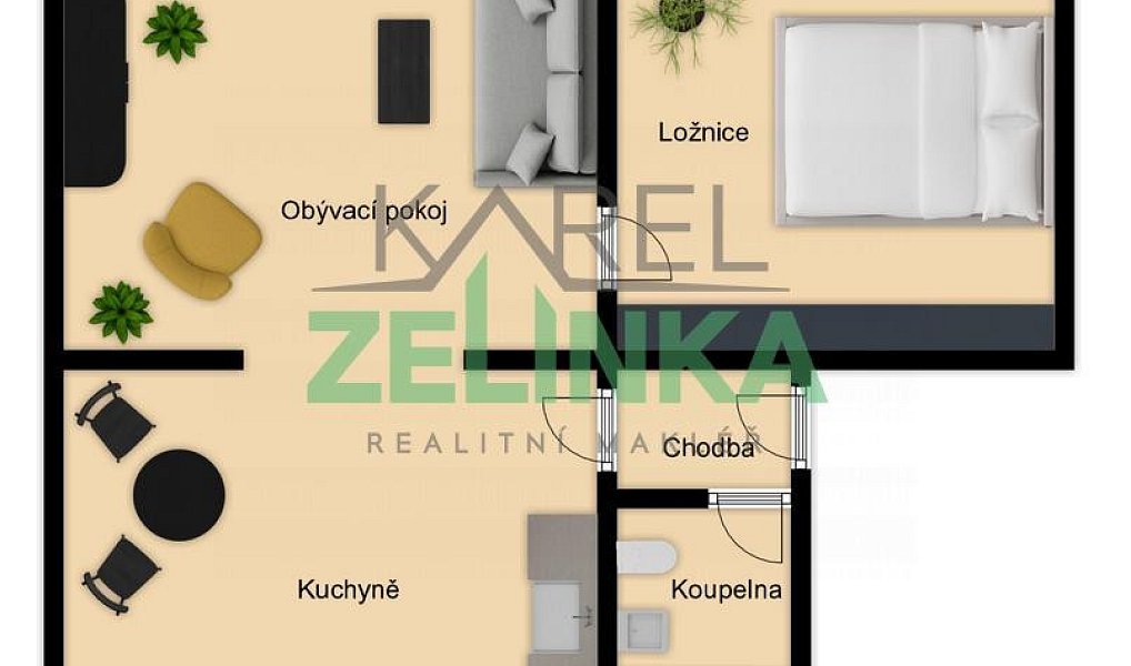 Pronájem bytu 2+1 55 m², Uničov – náhled fotky 5