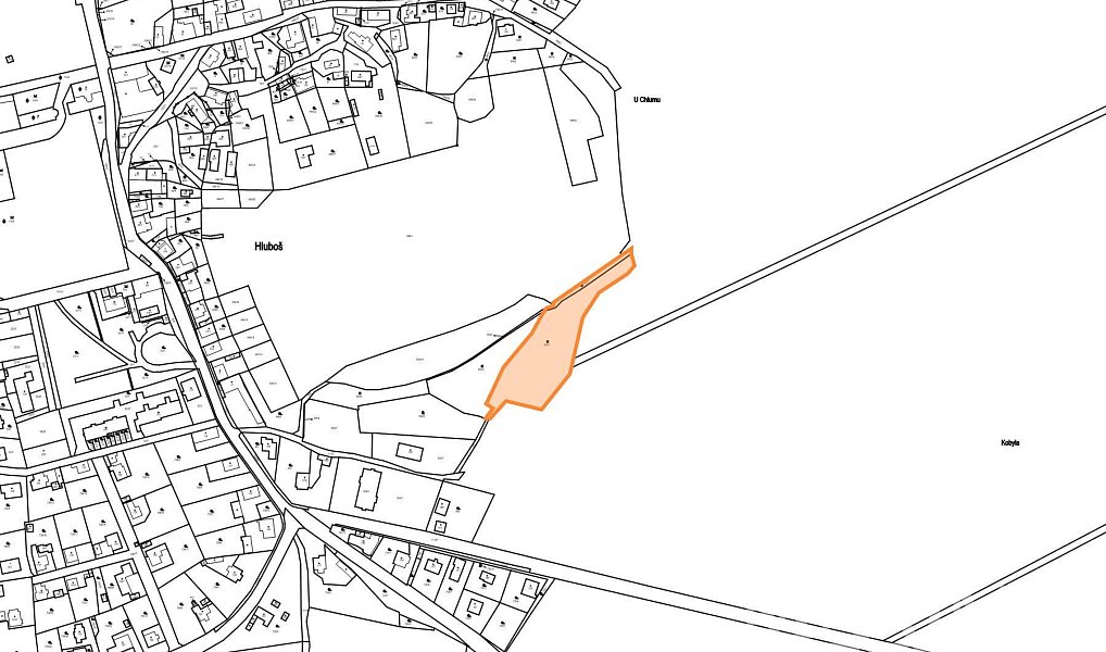 Prodej stavebního pozemku 4 612 m², Hluboš – náhled fotky 10