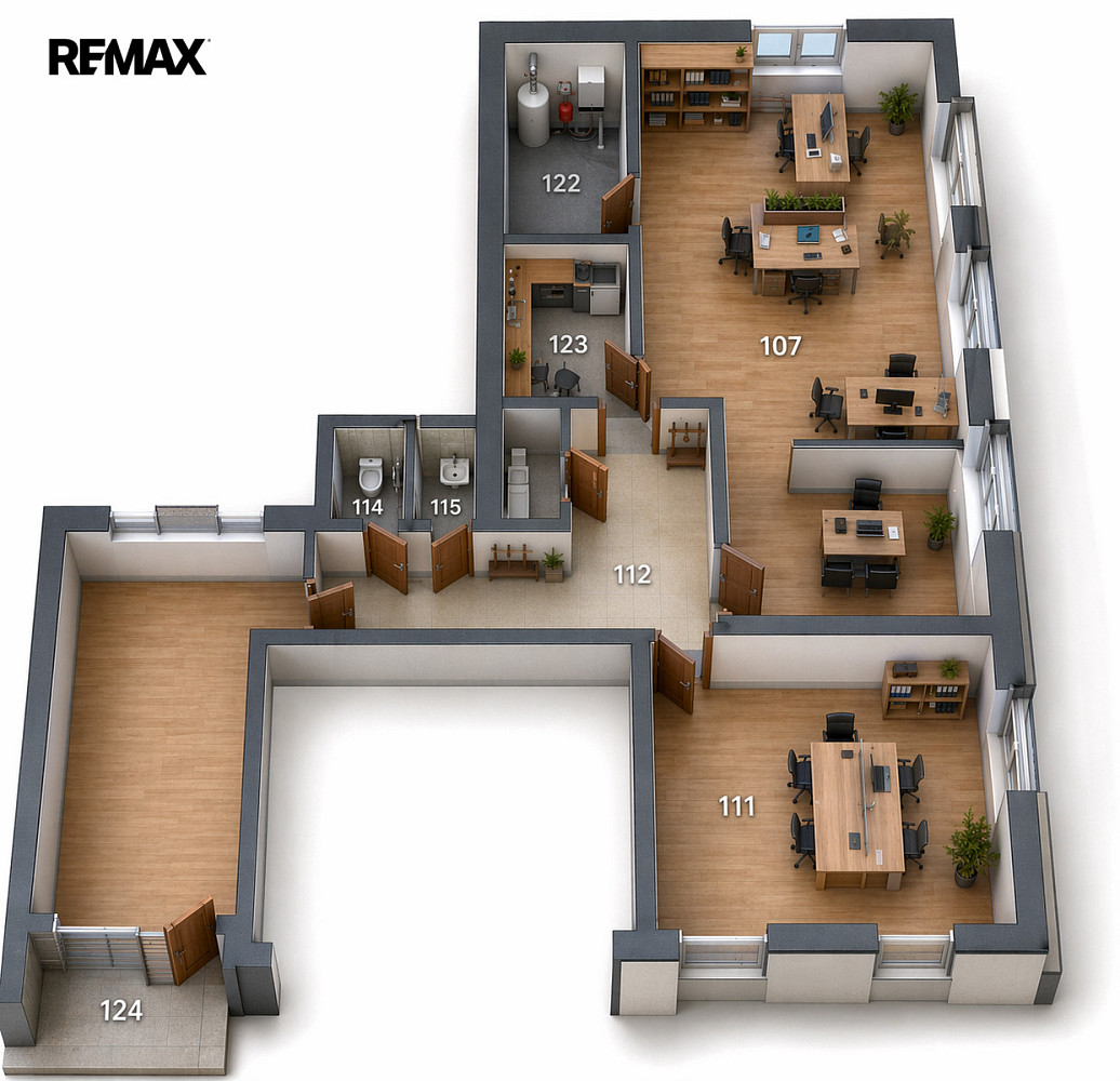 Pronájem kanceláře 82 m² — photo 2