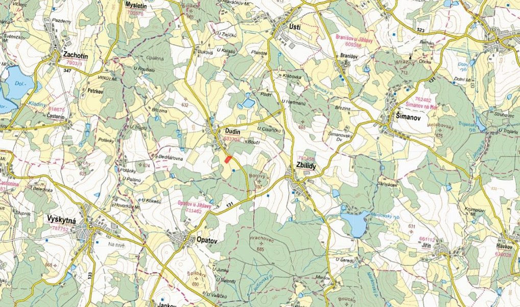 Prodej louky 6 792 m², Dudín – náhled fotky 2