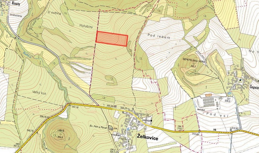 Prodej pole 25 653 m², Želkovice – náhled fotky 2