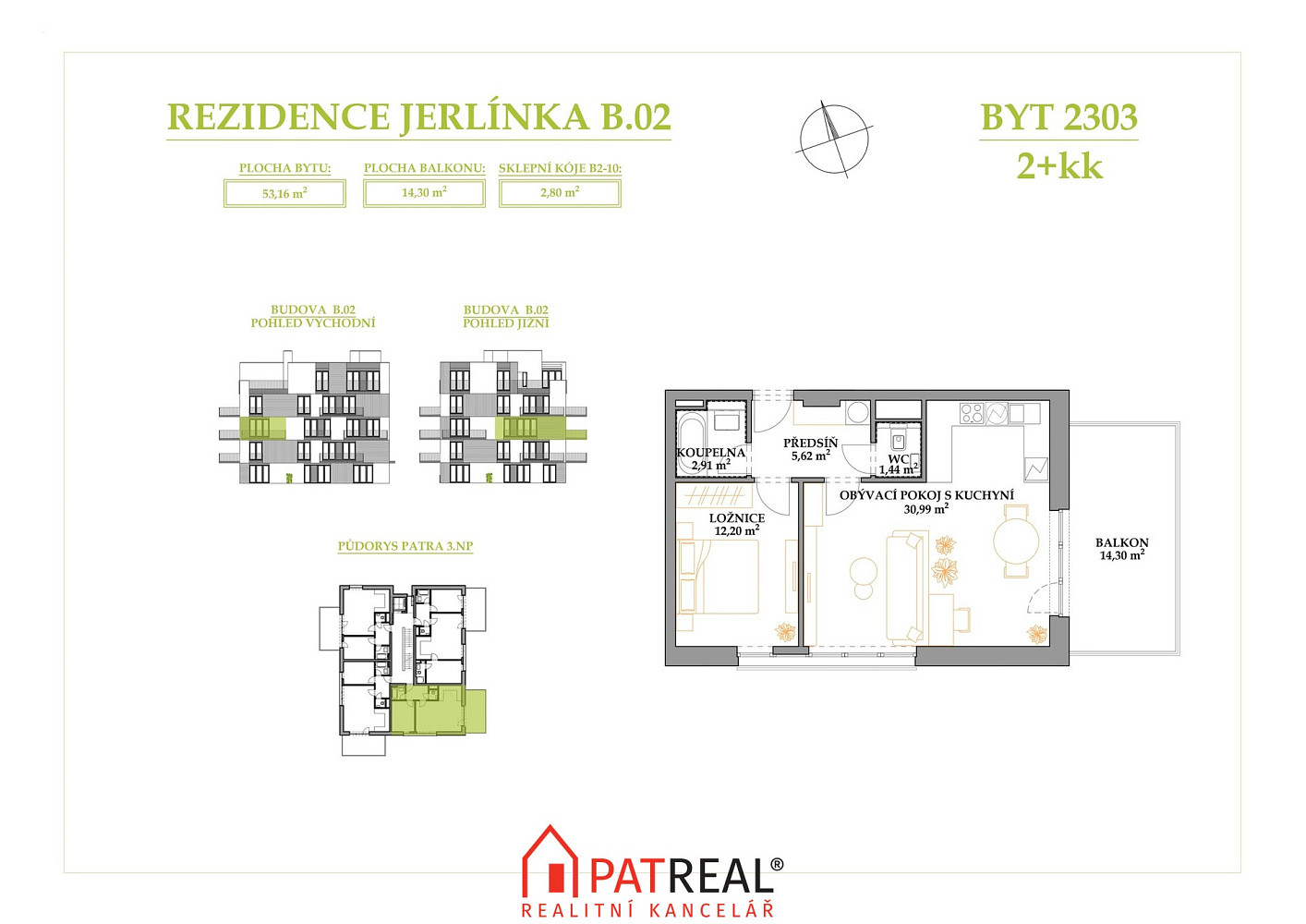 Prodej bytu 2+kk 67 m² — photo 2