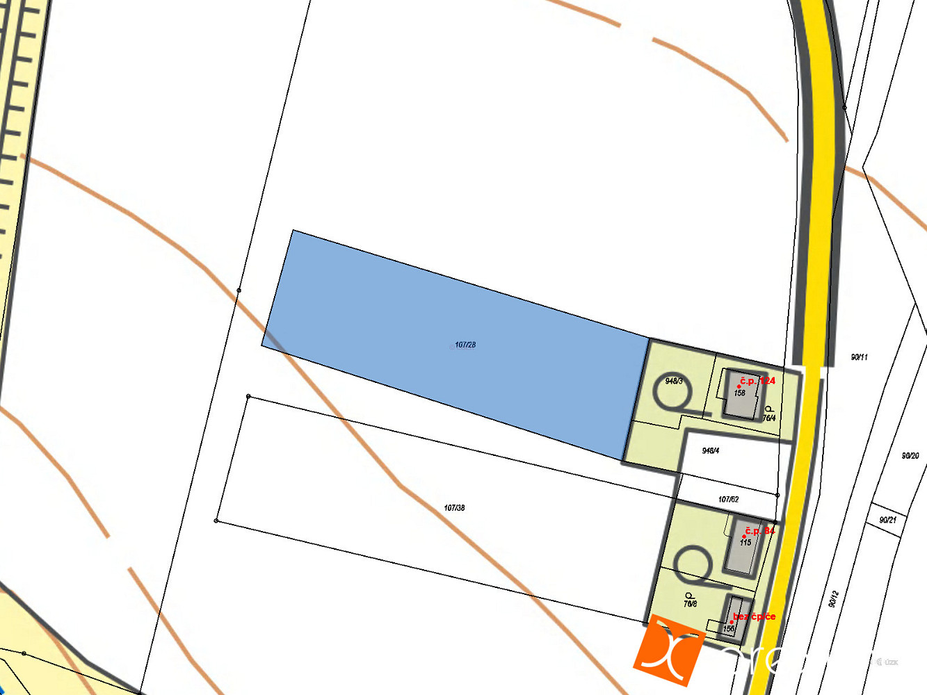 Prodej pole 1 238 m² – fotografie 3
