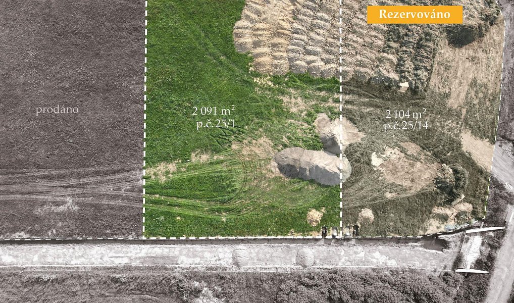 Prodej stavebního pozemku 2 091 m², Bechyně – náhled fotky 3