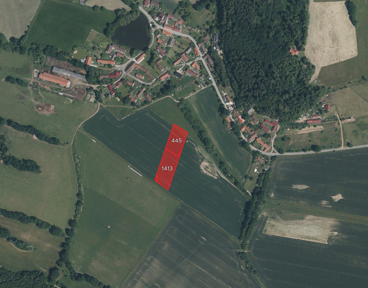 Prodej pole 6 628 m²