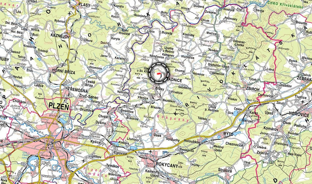 Prodej louky 34 791 m², Radnice – náhled fotky 3