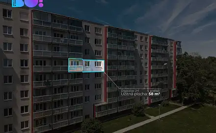 Prodej bytu 2+1 58 m²