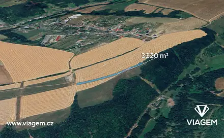 Prodej pole 3 320 m², Částkov, okres Uherské Hradiště