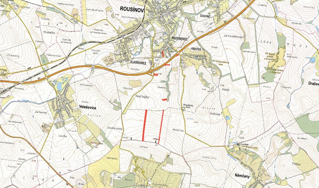 Prodej pole 11 440 m², Rousínov – náhled fotky 2