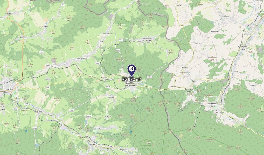 Prodej komerčního pozemku 75 872 m², Nové Město pod Smrkem – náhled fotky 3