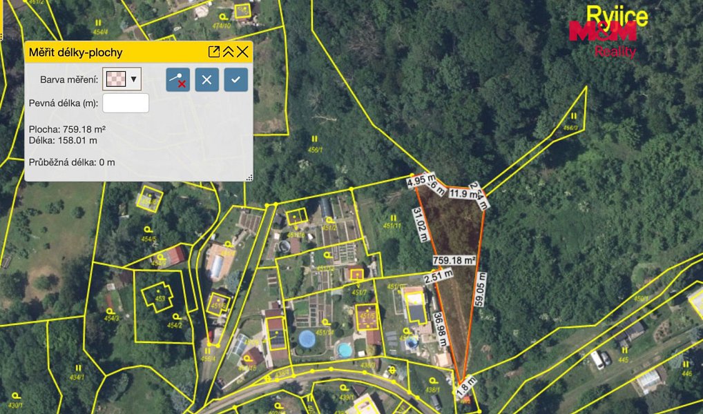 Prodej zahrady 610 m², Ryjice – náhled fotky 4