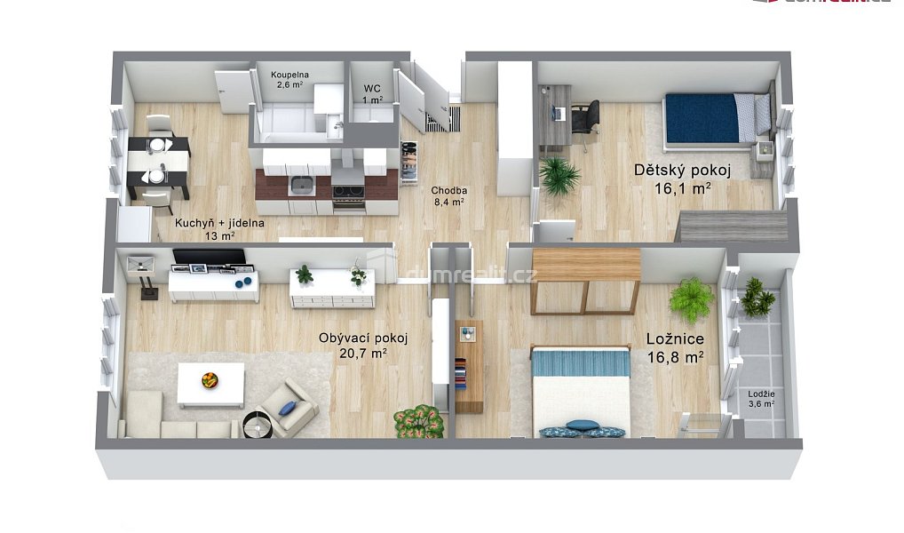 Prodej bytu 3+1 76 m², Chodov – náhled fotky 2