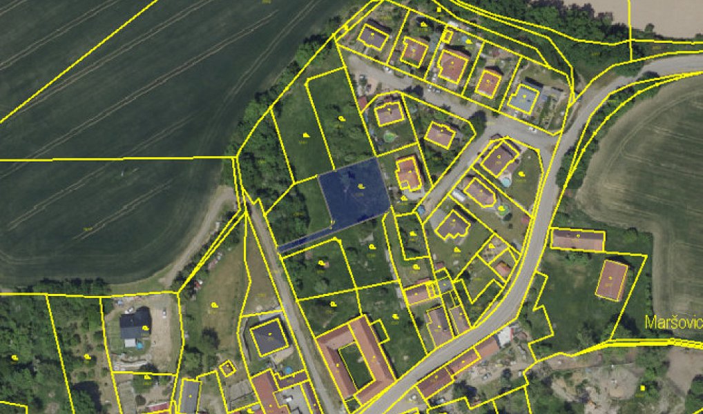 Prodej stavebního pozemku 961 m², Maršovice – náhled fotky 2