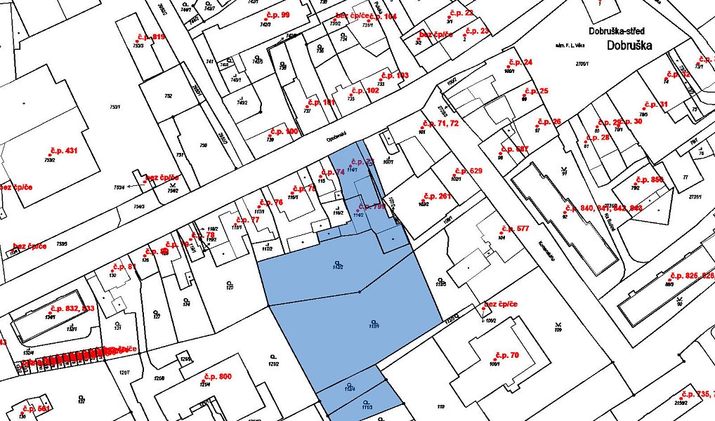 Prodej stavebního pozemku 5 856 m², Dobruška – náhled fotky 2
