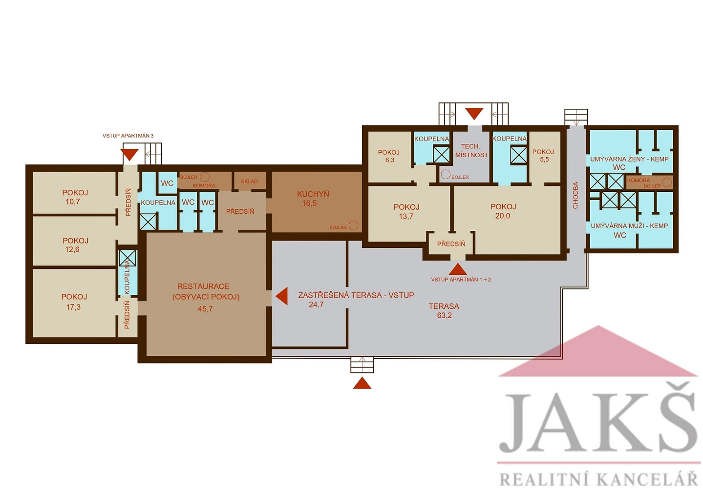 Prodej ubytovacího objektu 234 m² – fotografie 3