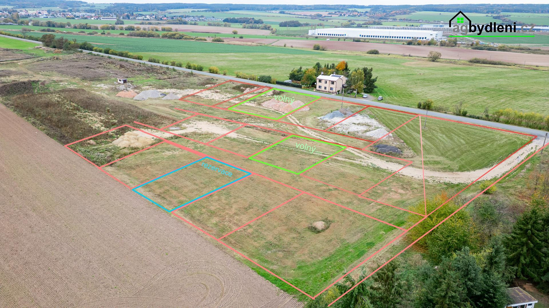 Prodej stavebního pozemku 1 000 m² – fotografie 3
