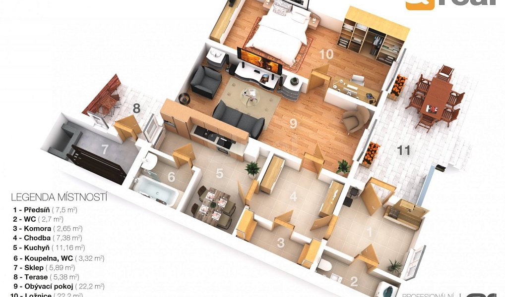 Prodej domu 664 m² s pozemkem 1 202 m², Kunice – náhled fotky 9