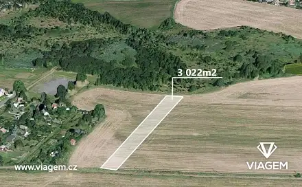 Prodej pole 3 022 m², Osek, okres Teplice