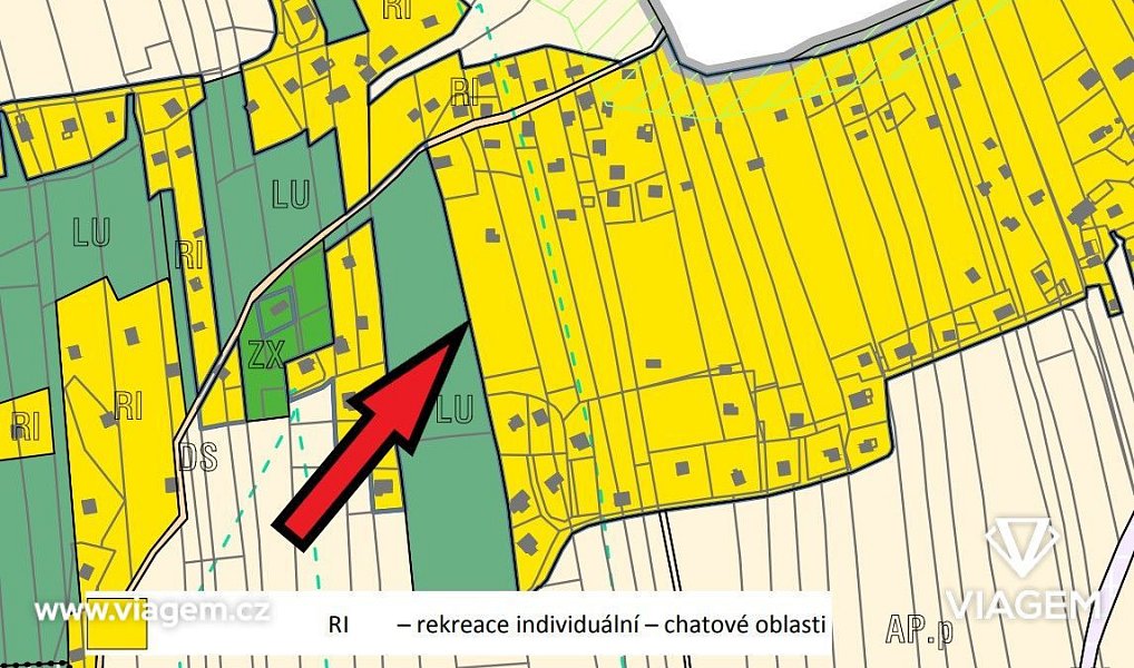 Prodej zahrady 3 552 m², Chyňava – náhled fotky 6