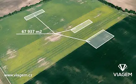 Prodej pole 1 415 m², Hrušky, okres Břeclav