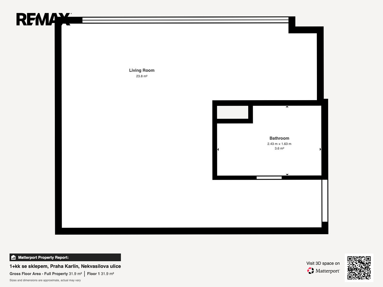 Pronájem bytu 1+kk 27 m² – fotografie 4