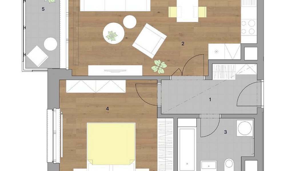 Pronájem bytu 2+kk 55 m², Praha – náhled fotky 9
