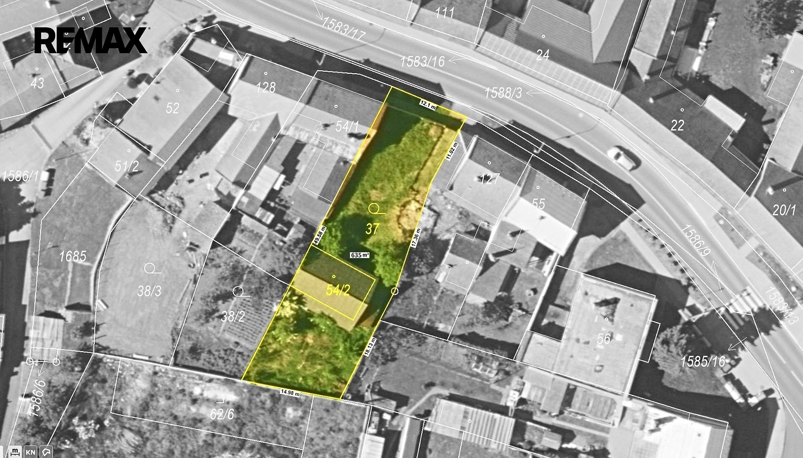 Prodej stavebního pozemku 635 m²