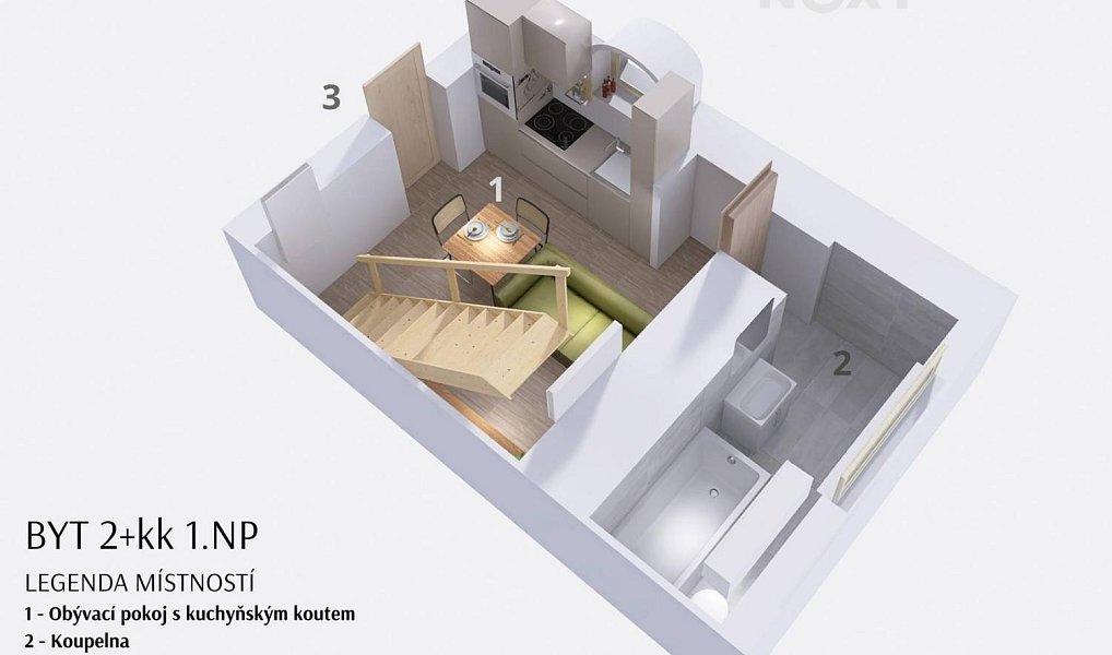 Prodej bytu 2+kk 40 m², Slaný – náhled fotky 15